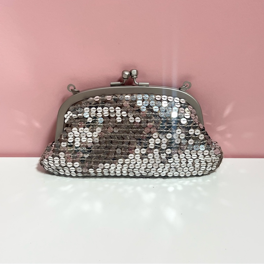 Vintage Y2K 2000s mcbling sequins old navy clutch mini bag
